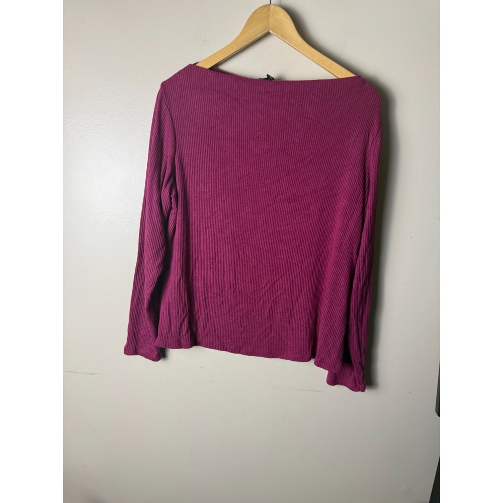 Banana Republic Pink Ribbed Boat Neck Feminine Quiet‎ Luxury Sweater Womens XL